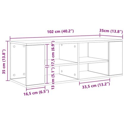 Комплект ТВ шкаф Дъб 102 x 35 x 35 cm Инженерно дърво