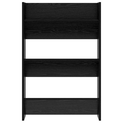 Шкаф за обувки Черния дъб 60 x 18 x 90 см Инженерно дърво