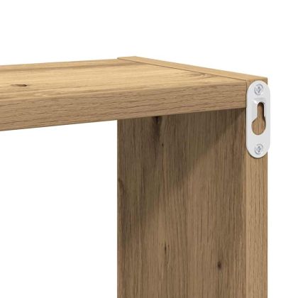 Стени за рафтове 4 pcs Дъб 26 x 15 x 26 cm Инженерно дърво