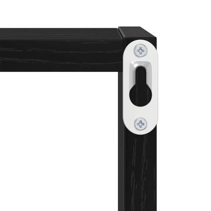 Стени за рафтове с рафт 2 pcs Черния дъб 26 x 15 x 26 cm