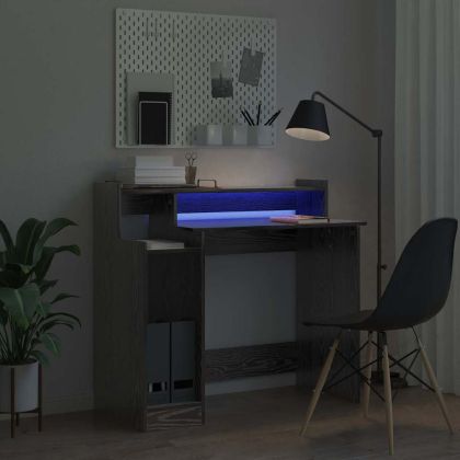 Бюро с рафт Черния дъб 97 x 45 x 90 см Инженерно дърво