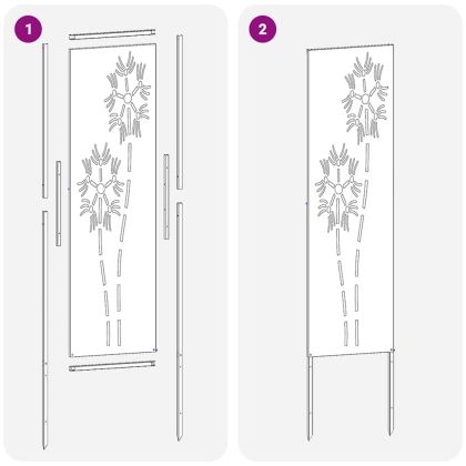 Екран за градинска неприкосновеност Бяло 32 x 140 см