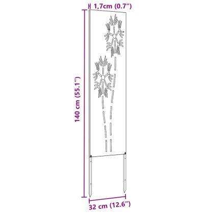 Екран за градинска неприкосновеност Сребрист 32 x 140 см