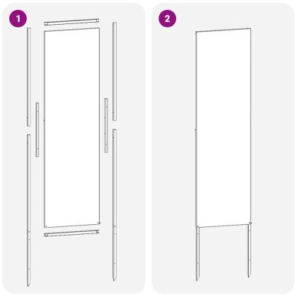 Екран за градинска неприкосновеност Антрацит 32 x 140 см
