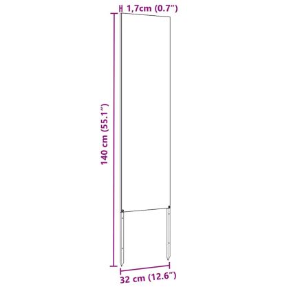 Екран за градинска неприкосновеност Антрацит 32 x 140 см
