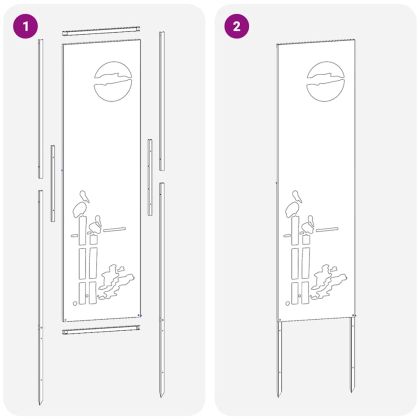 Екран за градинска неприкосновеност Ръждясало 32 x 140 см