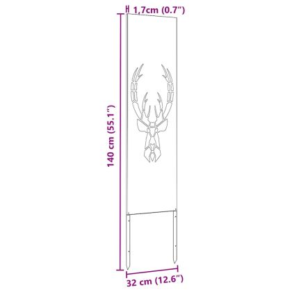 Екран за градинска неприкосновеност Черно 32 x 140 см