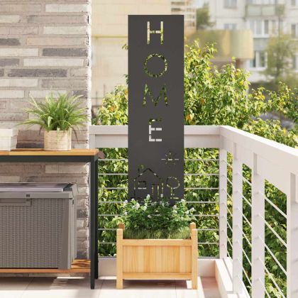 Екран за градинска неприкосновеност Черно 32 x 140 см