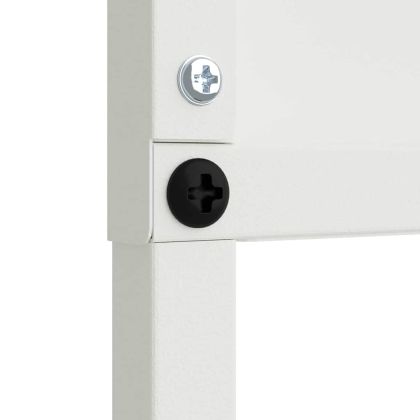 Екран за градинска неприкосновеност Бяло 32 x 140 см