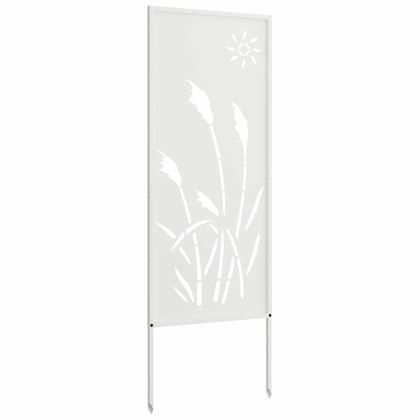 Екран за градинска неприкосновеност Бяло 50 x 140 см