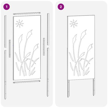 Екран за градинска неприкосновеност Сребрист 50 x 140 см
