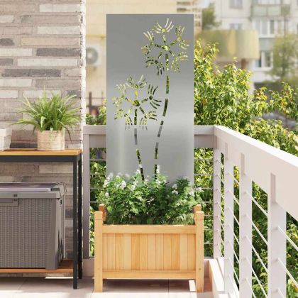 Екран за градинска неприкосновеност Сребрист 50 x 140 см