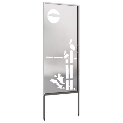 Екран за градинска неприкосновеност Сребрист 50 x 140 см