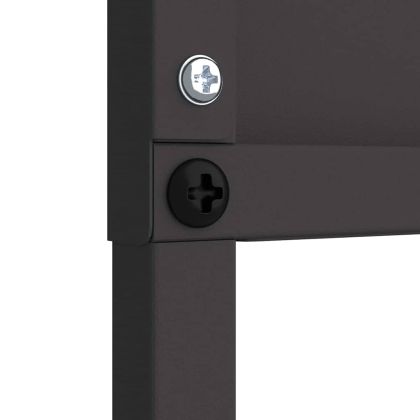 Екран за градинска неприкосновеност Флорален Черно 50 x 140 см