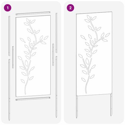 Декоративен панел за градина Маслиненозелен 50 x 140 см