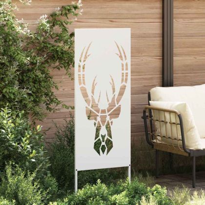 Екран за градинска неприкосновеност Бяло 50 x 140 см