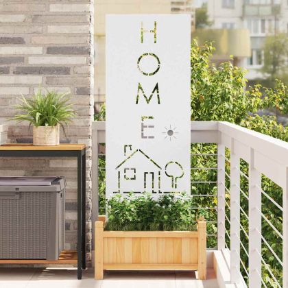 Екран за градинска неприкосновеност Бяло 50 x 140 см