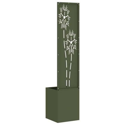Екран за градинска неприкосновеност Маслиненозелен 32 x 140 см