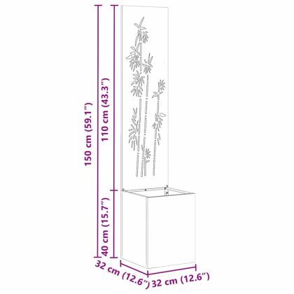 Екран за градинска неприкосновеност Маслиненозелен 32 x 140 см