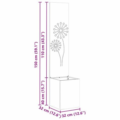 Екран за градинска неприкосновеност Маслиненозелен 32 x 140 см