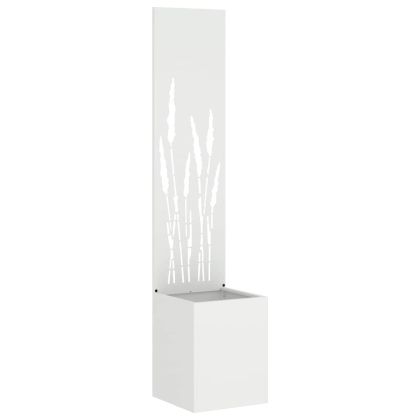 Екран за градинска неприкосновеност Бяло 32 x 140 см