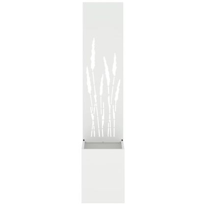 Екран за градинска неприкосновеност Бяло 32 x 140 см