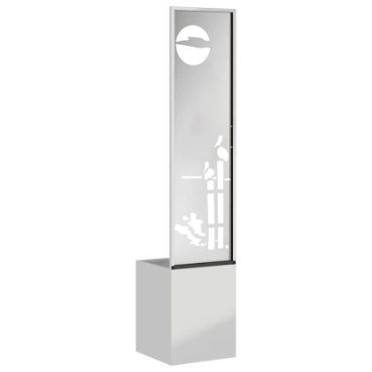 Екран за градинска неприкосновеност Сребрист 32 x 140 см