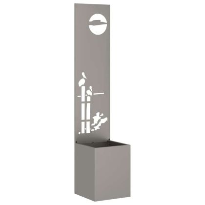 Екран за градинска неприкосновеност Ръждясало 32 x 140 см