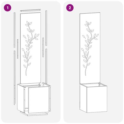 Екран за градинска неприкосновеност Антрацит 32 x 140 см