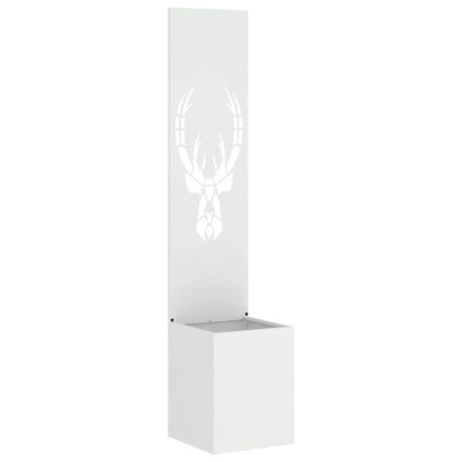 Екран за градинска неприкосновеност Бяло 32 x 140 см