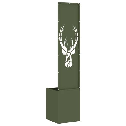 Екран за градинска неприкосновеност Маслиненозелен 32 x 140 см