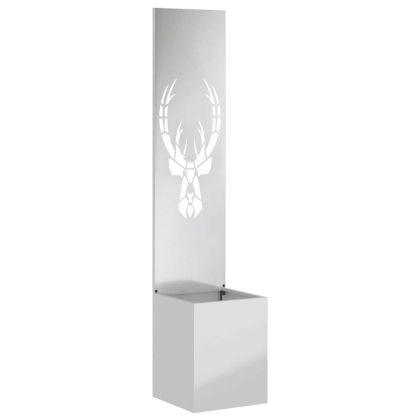 Екран за градинска неприкосновеност Сребрист 32 x 140 см