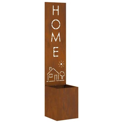 Екран за градинска неприкосновеност Ръждясало 32 x 140 см