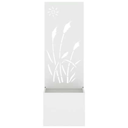 Екран за градинска неприкосновеност Бяло 50 x 140 cm