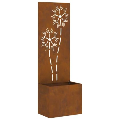 Екран за градинска неприкосновеност Ръждясало 50 x 140 cm