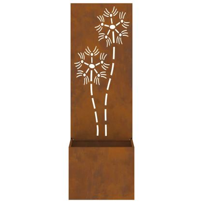 Екран за градинска неприкосновеност Ръждясало 50 x 140 cm