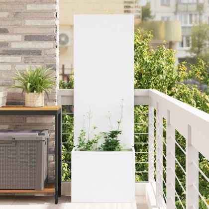 Екран за градинска неприкосновеност Бяло 50 x 140 cm