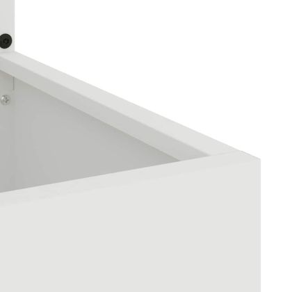 Екран за градинска неприкосновеност Бяло 50 x 140 cm