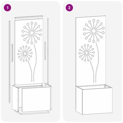 Екран за градинска неприкосновеност Сив 50 x 140 cm