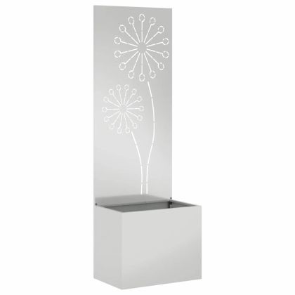 Екран за градинска неприкосновеност Сребрист 50 x 140 cm