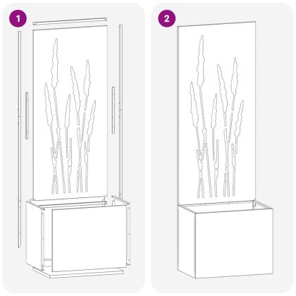 Екран за градинска неприкосновеност Антрацит 50 x 140 cm