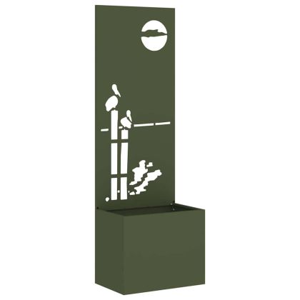 Екран за градинска неприкосновеност Маслиненозелен 50 x 140 cm