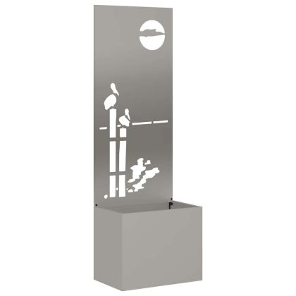 Екран за градинска неприкосновеност Ръждясало 50 x 140 cm