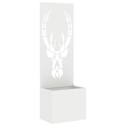 Екран за градинска неприкосновеност Бяло 50 x 140 cm