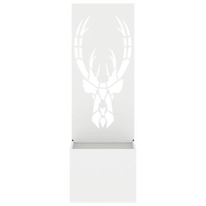 Екран за градинска неприкосновеност Бяло 50 x 140 cm