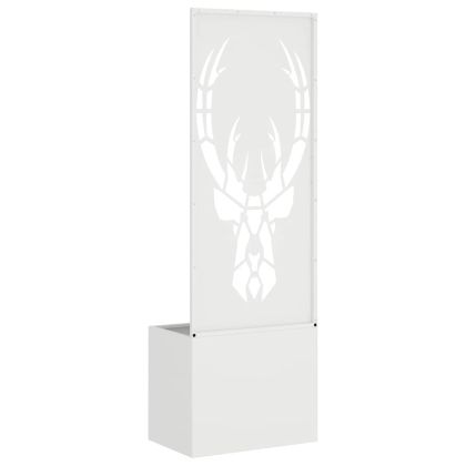 Екран за градинска неприкосновеност Бяло 50 x 140 cm