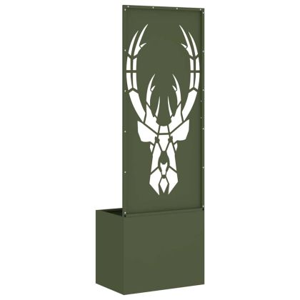 Екран за градинска неприкосновеност Маслиненозелен 50 x 140 cm