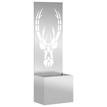 Екран за градинска неприкосновеност Сребрист 50 x 140 cm