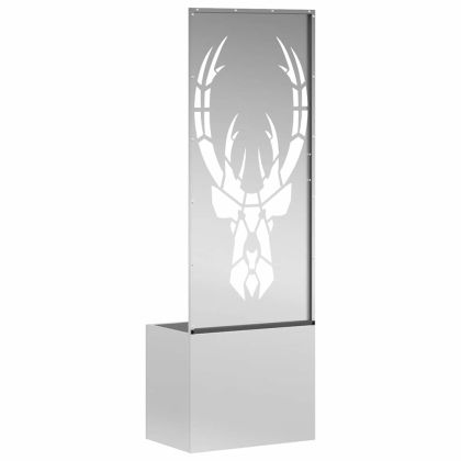 Екран за градинска неприкосновеност Сребрист 50 x 140 cm