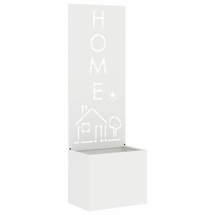 Екран за градинска неприкосновеност Бяло 50 x 140 cm